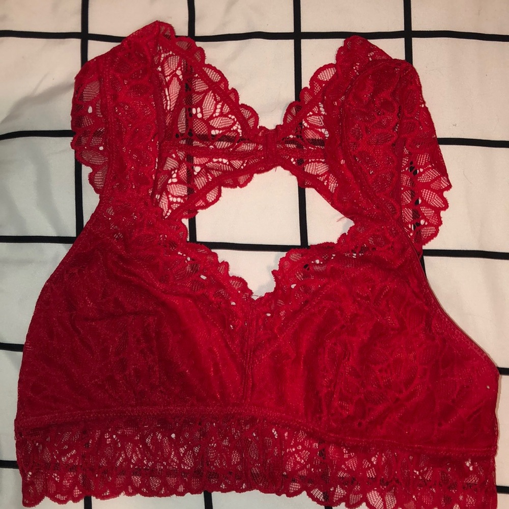 Red bralette